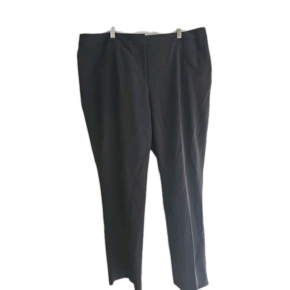 Tahari Arthur S. Levine Black Office Career Casual Trouser Pants Womans Size 18